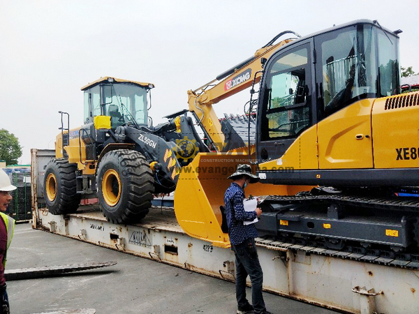 XCMG XE80DA Excavator ZL50GN Wheel Loader