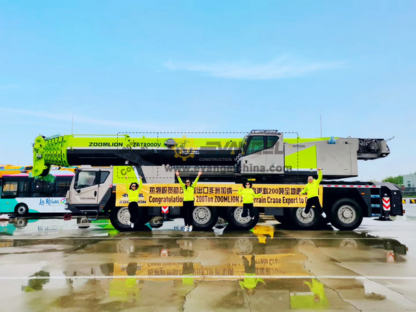 Congratulations on 200T ZOOMLION All Terrain Crane Export to Africa Ghana