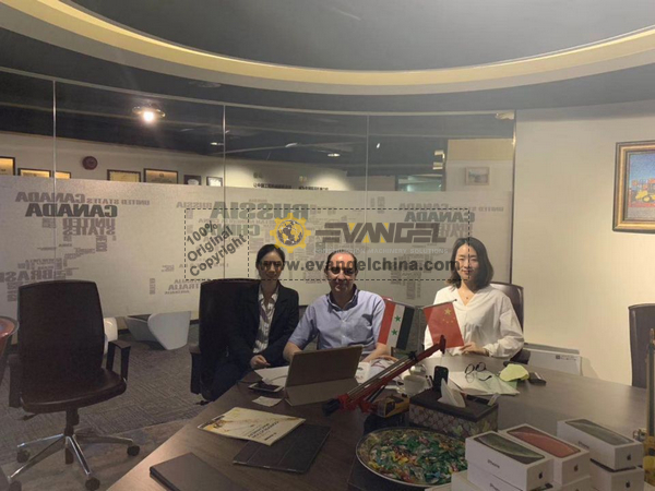 Syria Client Visited Evangel Office and XCMG Factory