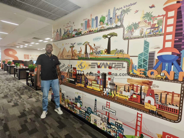 Sudan Client Visited EVANGEL Office